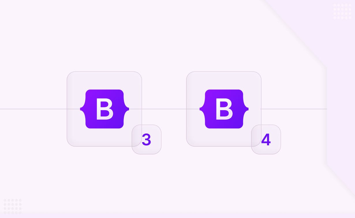 Comparison between Boostrap3 and Bootstrap4.