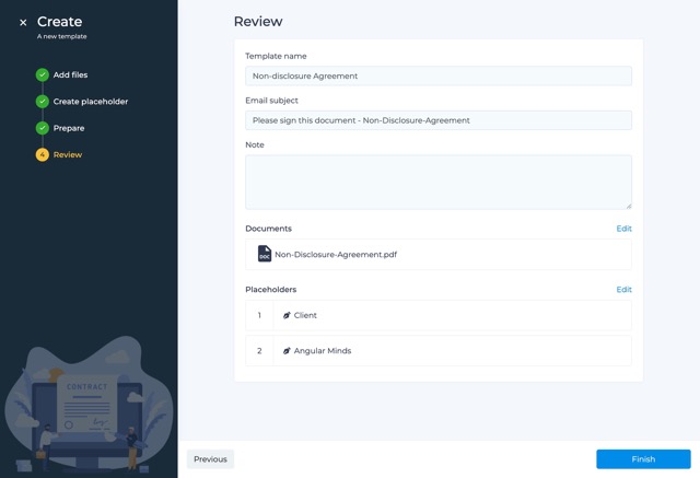 Template Creation - Review